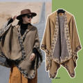 Thời Trang Du Lịch Lớn Tây Bắc Thảo Nguyên Nội Mông Cổ Tân Cương Tây Tạng Nữ Ấm Áp Khăn Choàng Dân Tộc Phong Cách Quấn Áo Choàng Sa Mạc. 