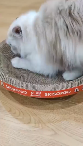 Cat Scratch Board Durable Plus-Size Mattress Corrugated Cardboard Oval Cat Scratcher Cat Toy Pet Supplies Kucing 猫抓板