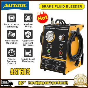 AUTOOL AST603 Car Brake Oil Exchanger Car Pulsating Brake Oil Changer Pulse Vacuum Transfer Pump Clean The Pipeline 220V 110V Car Brake Fast Extractor For Vehicles