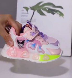 Giày Kuromi bé gái có đèn giày thể thao cho bé GG-C06