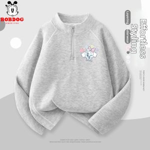 Bobdog | Girls Long Sleeve Fleece Thermal T-Shirt
