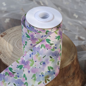 Băng Ruy Băng Lụa Thêu Hai Mặt 6cm Rộng Cho Phụ Kiện Tóc Trẻ Em Băng Ruy Băng Lụa Thủ Công Thắt Nút Bướm Kẹp Tóc DIY