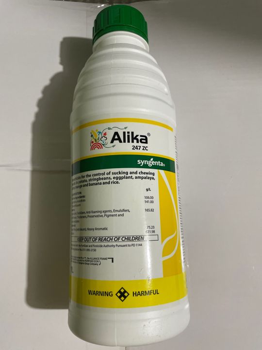 Alika 247 Zc 1 Liter 250ml 100 Ml Lambda Cyhalothrin Thiamethoxam Insecticide By 0250