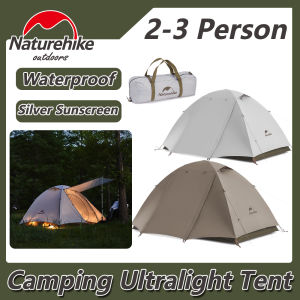 Naturehike Camping Ultralight Tent Cloud River 2-3 Person Outdoor Portable Double Layer Dome Rain and Sun Protection Hiking Tent Waterproof PU 2000mm - Yunchuan