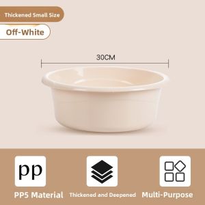 CHAHUA | Durable Plastic Basin for Face Washing Laundry and Baby Bathing