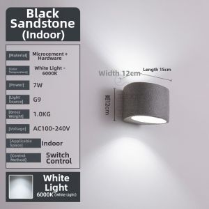 Craftsman Art | Designer Creative Cement Terrazzo Nordic Minimalist Modern Decorative Wall Lamp