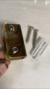 AMBALAN U GLASS CLIP JEPIT KACA GOLD BRAKET STAINLESS STEEL SS304 Jepit ambalan glass clip Ss 304 penjepit kaca stainless kamar mandi Finshing Gold