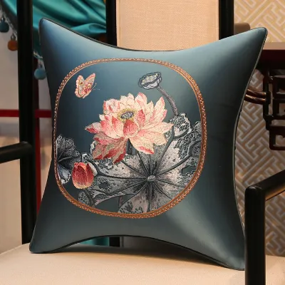 New Chinese Style Rosewood Sofa Cushion Cover Waist & Back Support Pillow