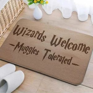 VIKAMA Magic Key Welcome Doormat Flannel Rug Machine Washable Suitable for Living Room Bedroom Bathroom and Home Decor