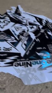 00412 STICKER DECAL KLX 150 BF MIX KOMBINASI BIRU CANDY