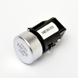 5NB959839 Car Engine Start-Stop Switch Push Button Ignition Start Button Aluminium For VW Tiguan 2