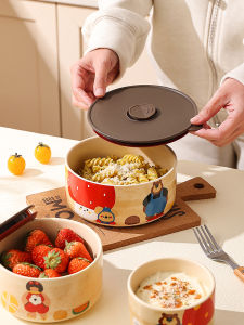 Hộp Đựng Cơm Trưa Bằng Gốm Sứ Chịu Nhiệt Độ Cao Kiểu Nhật Bản Có Nắp Đậy Hộp Đựng Thức Ăn Trưa Hộp Đựng Thực Phẩm Hộp Đựng Thức Ăn Di Động