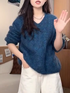 QINGNAER | Laziness Style Retro Sweater