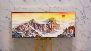 Tranh Hồng Vận Đương Đầu Mang Lại Vận May Tranh Canvas Tranh Tráng Gương Tranh Phòng Khách