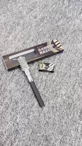 Professional Double Edge Thinning Razor for Hair Styling Stainless Steel Barber Razor with Blades for Men Women Salon Home Use