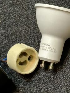 6W 7W 8W /3color LED GU10 BULB/Spotlight bulb