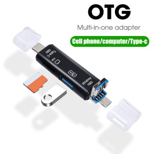 USB 5-in-1 C to C USB 2.0 OTG Cable for Reading SD Cards, Compatible with Android Devices
