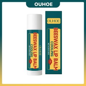 OUHOE | Mint Beeswax Lip Balm Improve Dryness Reduce Dead Skin Fade Lips Lines Non-Sticky Moisturizing Brighten Lipstick Daily Lip Care