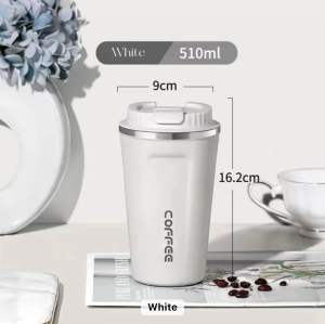 Mug Coffee Portable Stainless Steel 510ml Mewah - Termos Kopi Exclusive