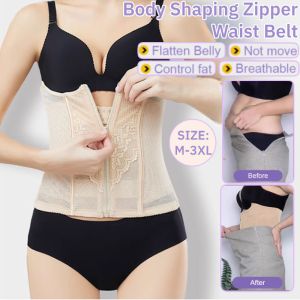 Body Shaping Zipper Waist Belt Fishbone Design Body Sculpting Belt Body Shaping Small Belly Zipper Waist