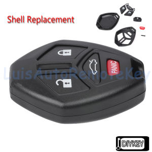 4 Buttons Case Remote Car Key Fob Shell Cover Replacement for Mitsubishi Eclipse Galant Lancer ( No Key Blade )