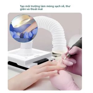Máy Hút Bụi Móng Tay 60W Hai Chức Năng Với Thiết Kế Khuỷu Tay Có Thể Thu Vào Quạt Hút Bụi Móng Tay Máy Hút Bụi Móng Tay Có Ống Dẫn Dùng Cho Tiệm Làm Móng
