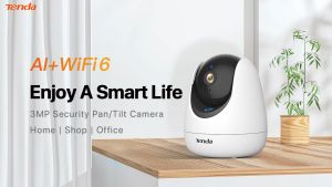 Tenda RP3 Pro 3MP Pan & Tilt Wireless WiFi Indoor Home Security Surveillance IP Camera / CCTV