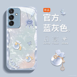 Ốp Lưng Điện Thoại Sang Trọng Sáng Tạo Cho Samsung S25 S25Plus S24FE S23+ S22 S21 S20 Ultra Ốp Lưng Bảo Vệ Toàn Diện Bằng Kính Hợp Kim Dành Cho Nữ