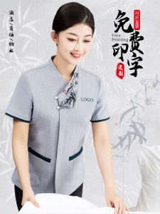 Summer Cleaning Work Clothes Short Sleeve Hotel Room Property Housekeeping Cleaning Waiter Aunt Thin Breathable Parka