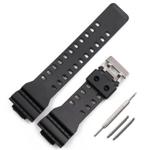 Smart Watch Band For G-Shock GA-110GB GA400 22mm Black Sports Wrist Watchstrap Pins Metal Buckle Pu Watchbands Strap Hot