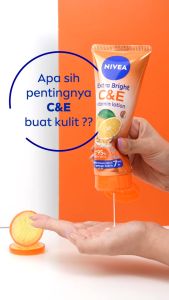 NIVEA Body Lotion Extra Bright C&E Vitamin Lotion 180ml Hand Body Mencerahkan & kulit kenyal dalam 7 hari