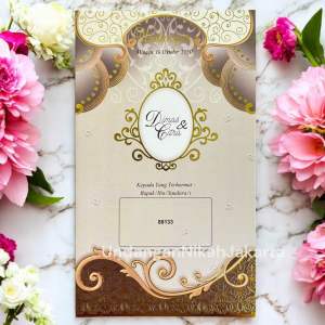 Blangko Undangan Kosong Pernikahan Erba Kartu BLANKO Simple 88133 ( 5 Lembar atau 100 Lembar)