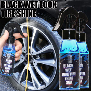 Car Tire Shine Coating Tyre Gloss Plastic Rubber Wheel Restorer Agent Spray Polishing Brightener Auto Car Detailing