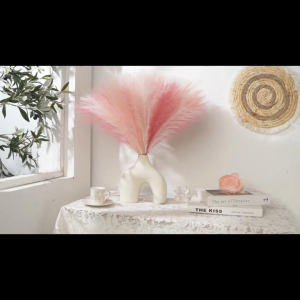 Artificial Pampas Grass Reed Plants Bouquet: Wedding & Home Living Room Decor