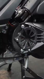 Honda Click V2/V3/V4 Pulley Cover For Motorcycle With Light Box Transparent Acrylic CVT Cover Window