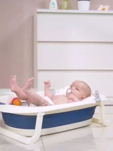 Bak Mandi Bayi Newborn Berdedikasi Non-slip Yang Sehat Tempat Mandi Bayi Baru Lahir Bayi Multi-tahap Bak Mandi Bayi Lipat