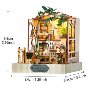 Diy Mini Wooden Dollhouse With Dust Cover Case  DIY Small House Kit Doll House Assembling Room Models Toys For Kid Birthday Gift