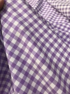 vải cotton sọc caro màu tím _( khổ 1m5) mềm mịn đẹp may đầm váy áo sơ mi vv