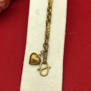 สร้อยข้อมืองานดิบทองเหลืองลายหวายกลมคั่นเเท่งมะรุม ความยาว 7 นิ้ว งานดิบไม่ได้ชุบ ทองเหลืองโบราณ พร้อมส่ง #วินเทจ #ทองเหลือง