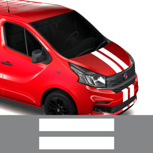 Car Hood Cover Engine Stickers For Fiat Talento Renault Trafic Nissan NV300 Opel Vivaro Van Sport Vinyl Decal Tuning Accessories