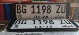 Plat nomor Variasi akrilik  Mobil/ DUDUKAN PLAT / VARIASI PLAT/ PLAT MOBIL