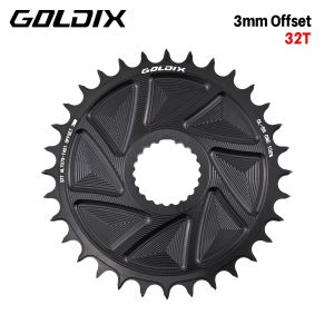 GOLDIX | GOLDIX Direct Mount AERO MTB Chainring Wide Narrow CNC Hollow for M6100 M7100 M8100 M9100 Crankset Bicycle Chainwheel