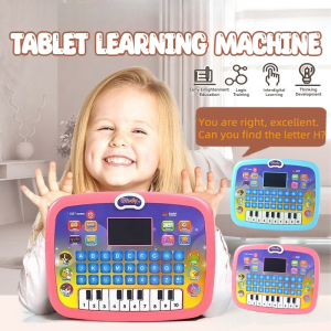 Education Toys Learning Machine Tablet with LED Screen Learning Laptop Toys Alphabet Piano Toy Tablet Mainan Bayi