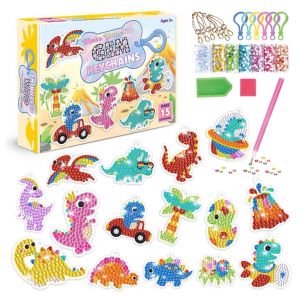 KeyChain DIY Set Diamonds Painting for Kids Diamonds Painting Key Chain DIY Keychain Diamond Painting Art Craft Kid