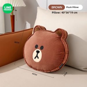 Brown Bear Car Mounted Thickened Pillow Blanket Two-In-One Office Nap Time Sleeping Bag Korean Style Cartoon Anime Shape