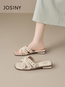 Josiny | Pearl Beach Sandals Coarse Heel