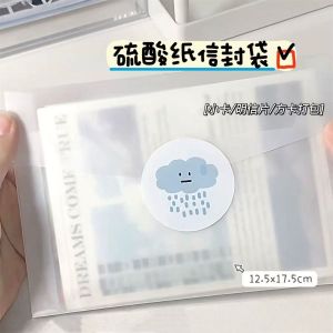 Semi-Transparent Sulphate Paper Envelope Bag Card Packaging Spring Festival Scrapbooking Material Paper Bag Envelope Bag