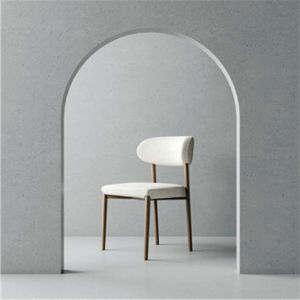 Minimalist Modern Solid Wood Fabric Dining Chair Designer Accessible Luxury For Home Adult Dining Chair House Silent Style Model Room Custom Chair