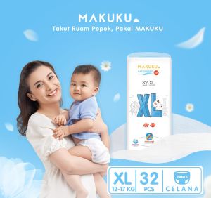 Popok Makuku SAP Diapers Slim Pants XL32
