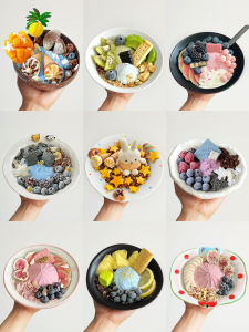 Bát Đựng Sữa Chua Bằng Gốm Sứ 6 Inch Dùng Cho Mọi Lứa Tuổi Bát Đựng Salad Trái Cây Bát Đựng Tráng Miệng Bát Trưa Bát Đựng Sữa Chua Sáng Đẹp Mắt